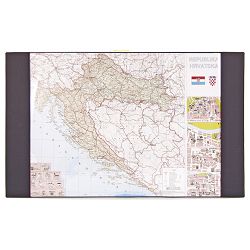Mapa stolna Hrvatske pvc 71x43cm Kartonplast