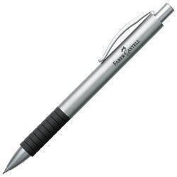 Olovka tehnička 0,7mm grip Basic Metal Faber Castell 138472 mat srebrno-crna