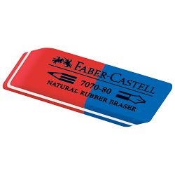 Gumica kaučuk tinta/grafitna 7070-80 Faber Castell 187080 crvena-plava-KOMAD