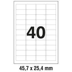 Etikete LK  45,7x25,4mm pk25L Zweckform L4770-25 prozirne