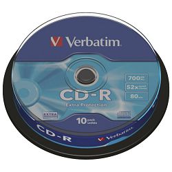 CD-R 700/80 52x spindl Extra protection pk10 Verbatim 43437