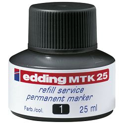 Tinta za marker permanentni 25ml Edding MTK25 crna