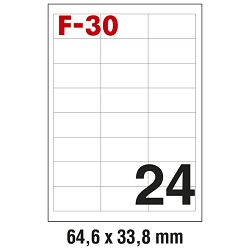 Etikete ILK  64,6x33,8mm pk100L Fornax F-30