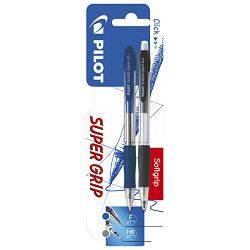 Set olovka kemijska+olovka tehnička Super grip Pilot blister!!