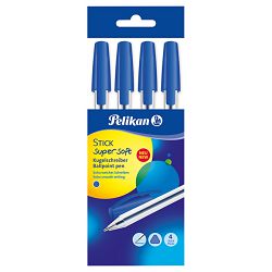 Olovka kemijska Stick K86 super soft pk4 Pelikan 805780 plava blister