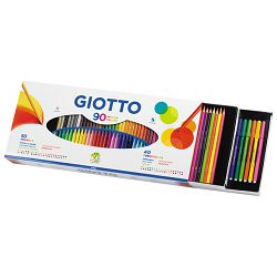 Boje drvene 50boja Giotto Stilnovo + flomaster 40boja Giotto turbo colour Fila 2575