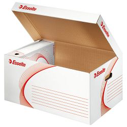Kutija arhivska-kontejner za registratore s poklopcem Esselte 128900 bijela