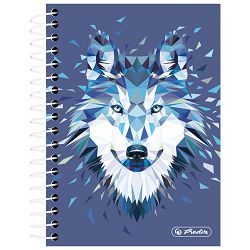 Blok kolegij 100x140mm karo 200L Wild Animals vuk Herlitz 50027859