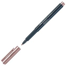 Marker permanentni 1-2mm Metallic Faber Castell 160789 metalik prljavo rozi