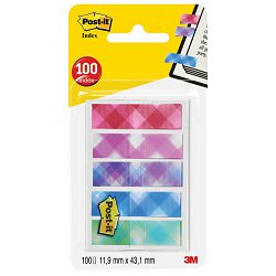 Zastavica 11,9x43,2mm 5bojax20L Post-it 3M.684 Plaid blister