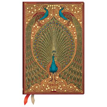 Planer dnevni 2026-9,5x14cm-mini s gumicom Hafizs Peacocks Paperblanks DE0722-8