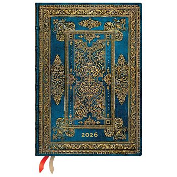 Planer dnevni 2026-13x18cm-midi s gumicom Blue Luxe Paperblanks DE0751-8