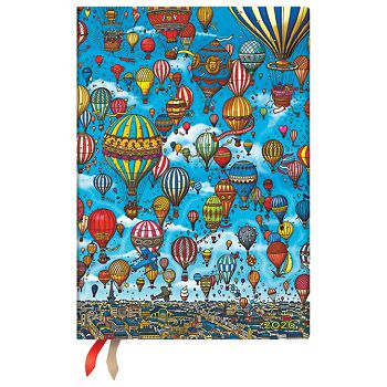 Planer dnevni 2026-12,5x17,5cm-midi s gumicom Balloon Festival Flexi Paperblanks FE0834-8
