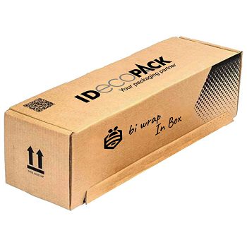 Papir omotni saćasti rola 80g 50cmx50m "bi wrap box" smeđi - u kutiji