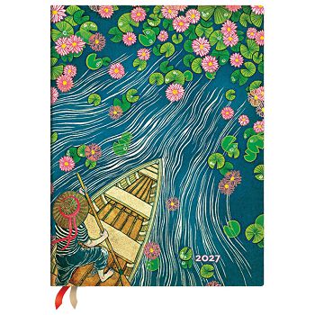 Planer tjedni 2027-17,5x22,5cm-ultra vertikalni s gum. Lotus Paperblanks Flexi FE2017-3