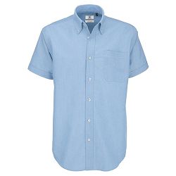 Košulja muška kratki rukavi B&C Oxford oxford plava XL!!