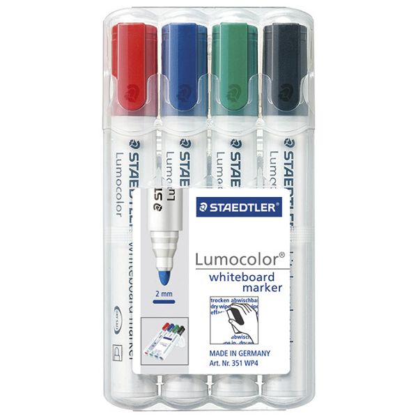 Marker za bijelu ploču 2mm pk4 Lumocolor Staedtler 351 WP4
