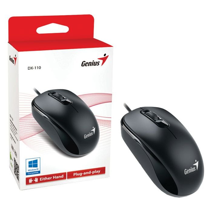 Miš usb 3tipke optički Genius DX-110 Genius crni
