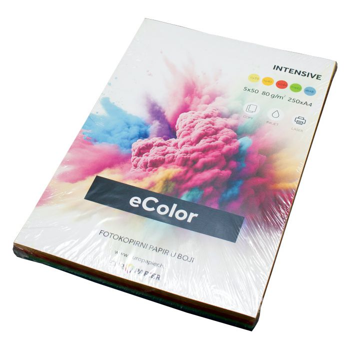 Papir ILK IQ Intenziv A4  80g pk250 eCOLOR mix