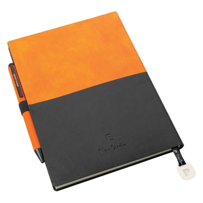 Set Notes A5  Reporter+Ol.kem.Celebration Pierre Cardin B3501204IP3 narančasto-crna