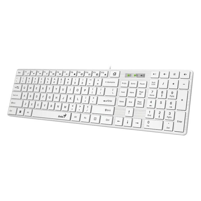 Tipkovnica USB Slimstar 126 Genius bijela