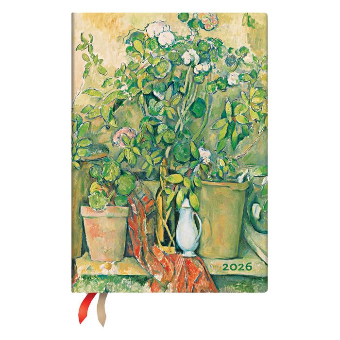 Planer dnevni 2026-13x18cm-midi s gumicom Cezanne’s Terracotta Paperblanks DE0752-5