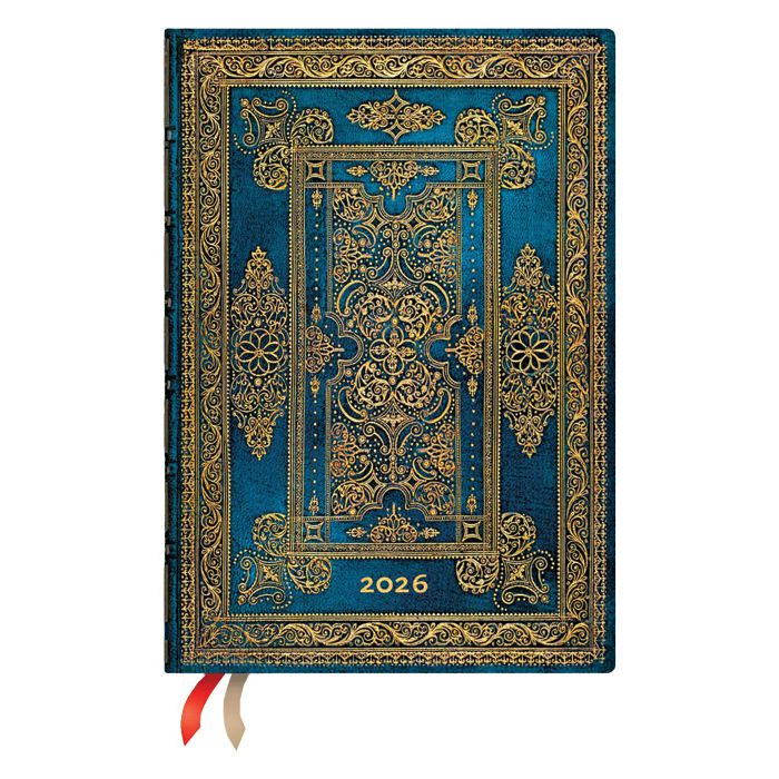Planer dnevni 2026-13x18cm-midi s gumicom Blue Luxe Paperblanks DE0751-8