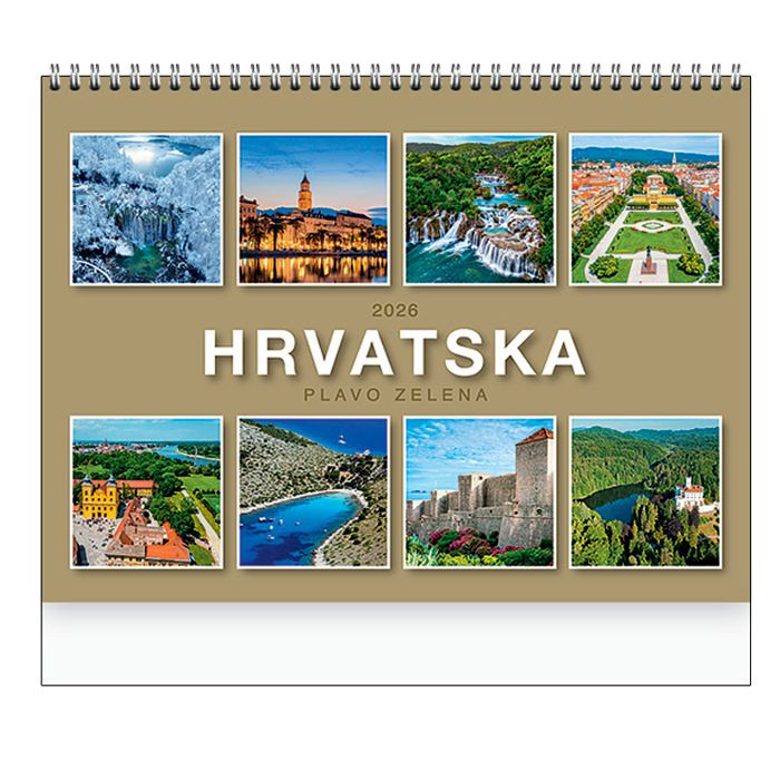 Kalendar "Plavo-zelena Hrvatska" spirala KAL