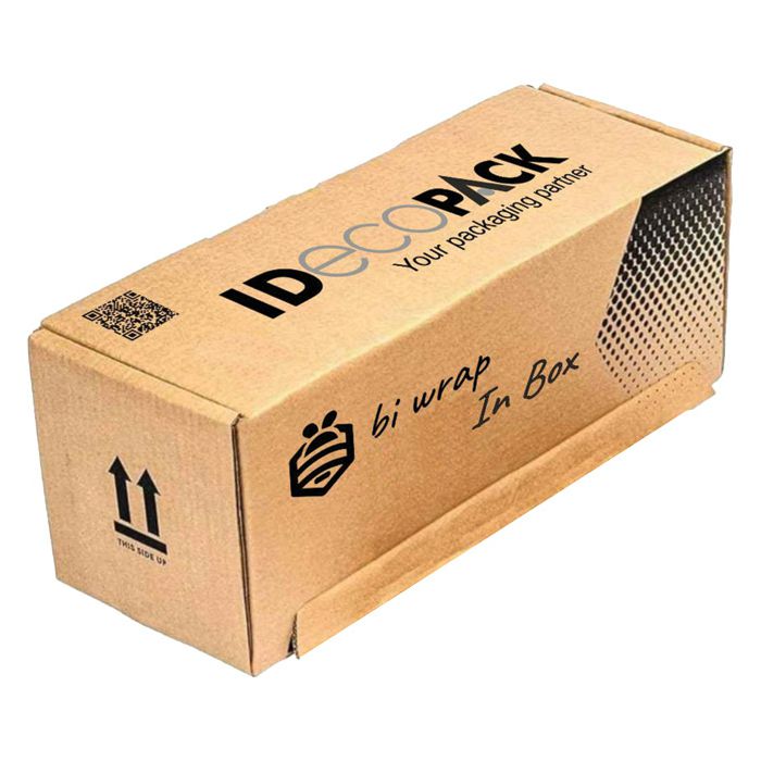 Papir omotni saćasti rola 80g 38cmx50m "bi wrap box" smeđi - u kutiji