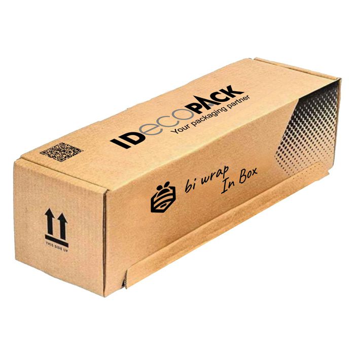 Papir omotni saćasti rola 80g 50cmx50m "bi wrap box" smeđi - u kutiji