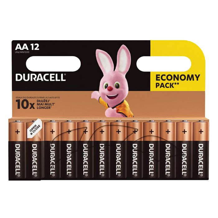 Baterija alkalna 1,5V AA Basic pk12 Duracell LR6 blister
