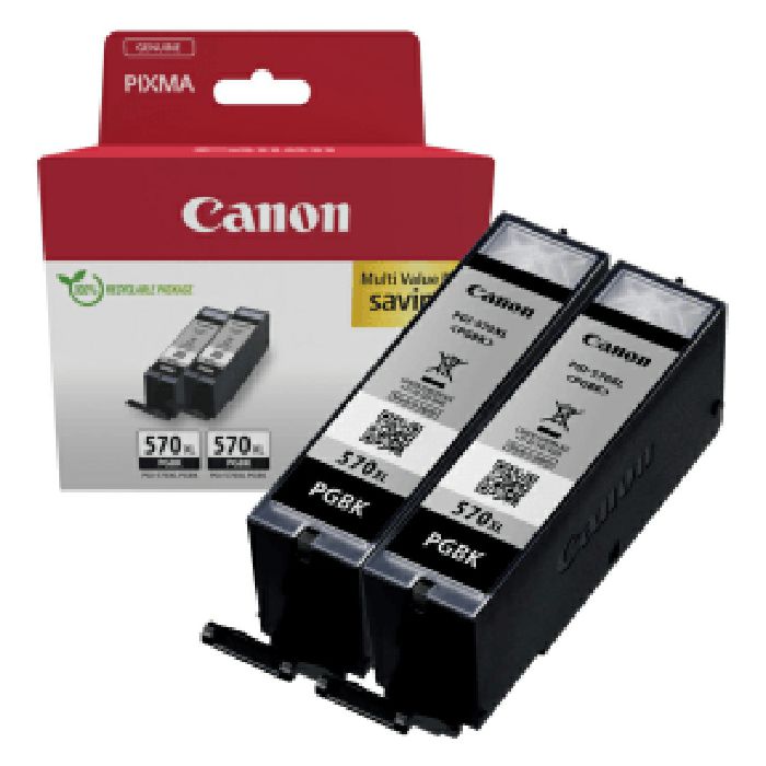 Ink Jet Canon PGI-570PGBKXL original double pack crni