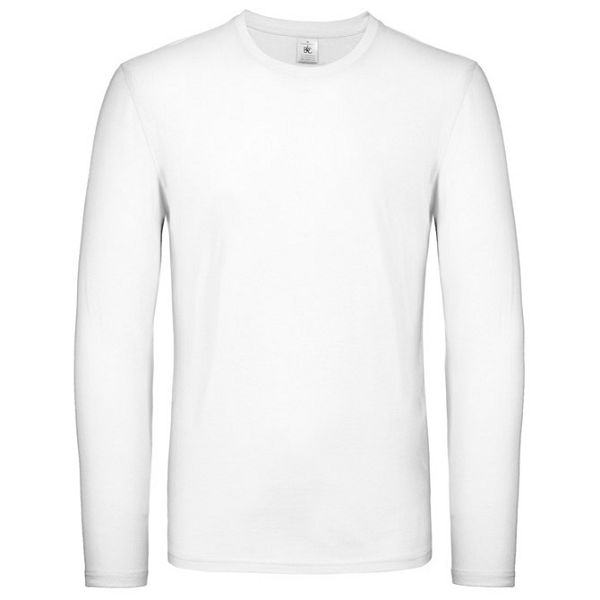 Majica dugi rukavi B&C #E150 LSL bijela S