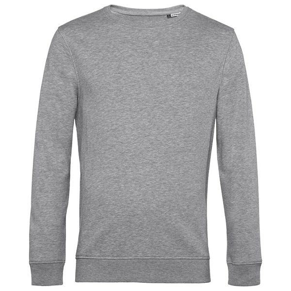 Majica dugi rukavi B&C Crew Neck organic 280g svijetlo siva L