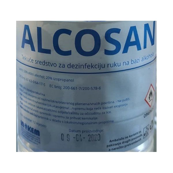 Sredstvo za dezinfekciju ruku 1000ml Alcosan 70%