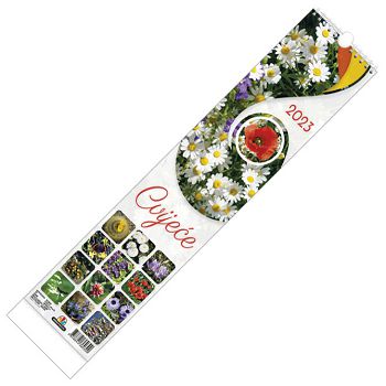 Kalendar "Cvijeće"- uski okomiti 13 listova, spirala