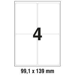 Etikete LK  99,1x139mm polyester pk20L Zweckform L4774-20 bijele