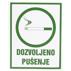Naljepnice "Dozvoljeno pušenje" Etikgraf