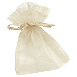 Vrećice ukrasne organdi 10x8cm pk24 Knorr Prandell bež