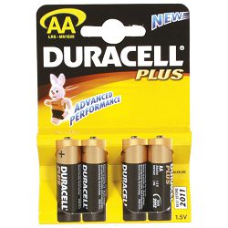 +Baterija alkalna 1,5V AA Basic pk4 Duracell LR6 blister