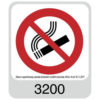 Naljepnice "Zabranjeno pušenje" Akira 3200