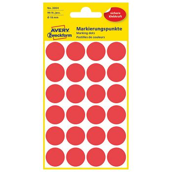 Etikete slep fi-18mm Zweckform 3004 crvene