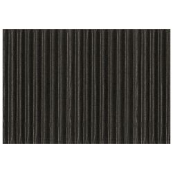 Papir ukrasni dvoslojni rebrasti B2 pk10 300g Heyda 20-47132 90 crni