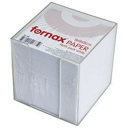 Blok kocka pvc  9,2x9,2cm s papirom bijelim Fornax