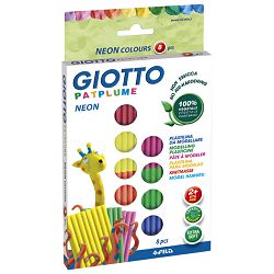 Plastelin  8 neon boja x 33g Giotto Fila 513200 blister