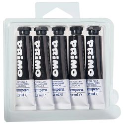 Boja tempera 12ml.aluminijska tuba pk5 CMP.440TRA800 crna