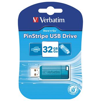 +Memorija USB 32GB PinStripe Verbatim 49057 plava blister