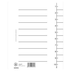 -Pregrada kartonska A4 250g Donau 8610001-09 bijela