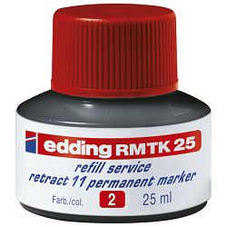 Tinta za marker permanentni 25ml Edding MTK25 crvena