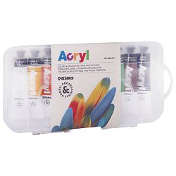 Boja tempera akrilna  18ml aluminijska tuba 10boja CMP.405TA10SP